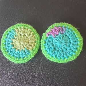 Colorful  Set Of Crochet Coasters.